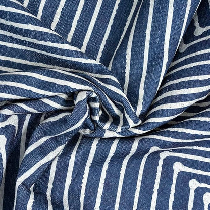 GLN Rugs Contemporary Collection - Machine Washable Area Rug, Contemporary Washable, Non Slip, Low Pile Chenille Rug, Living Room, Bedroom, Kitchen Rug (9' x 12' Lines Blue)