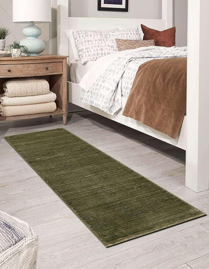 Unique Loom Finsbury Collection Area Rug - Kate (2' x 8' Runner, Green)