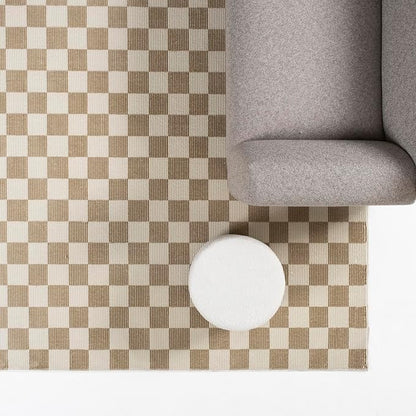 Revival Rugs Gambit 9'2"x12'2" Washable Area Rug for Living Room Bedroom - 100% Recycled Oeko-TEX Certified, Medium Pile, Camel, Beige