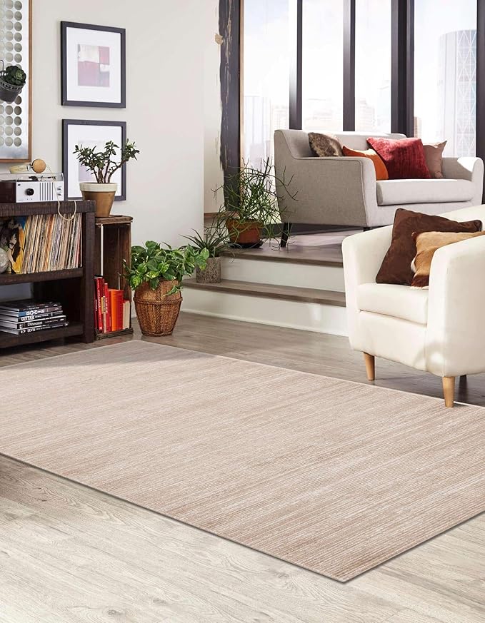 Unique Loom Finsbury Collection Area Rug - Kate (4' 1" x 6' 1" Rectangle, Beige/ Ivory)