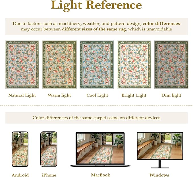 Collive 2x6 Hallway Runners Rug Non Slip, Green Washable Jungle Animal Kitchen Rug Runner for Hallways, Low Pile Entryway Carpet Soft Stain Resistant Bathroom Mats for Laundry Room, Bedside, Bedroom