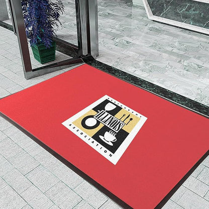 Custom Rugs with Logo Doormat Runner Personalized Commercial Area Carpet with Any Size Color Logo Shape Pattern Non Slip Rugs for Indoor Outdoor