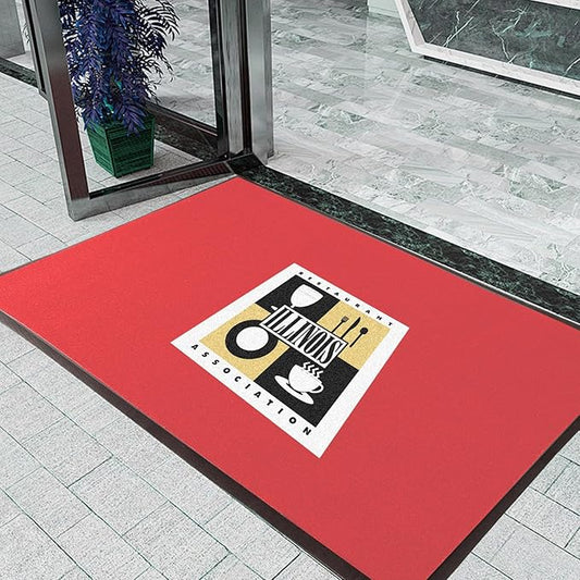 Custom Rugs with Logo Doormat Runner Personalized Commercial Area Carpet with Any Size Color Logo Shape Pattern Non Slip Rugs for Indoor Outdoor