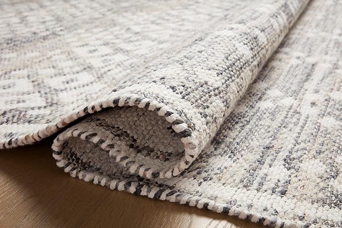 Loloi Angela Rose Rivers Collection RIV-01 Denim/Ivory 3'-6" x 5'-6" Reversible Accent Rug