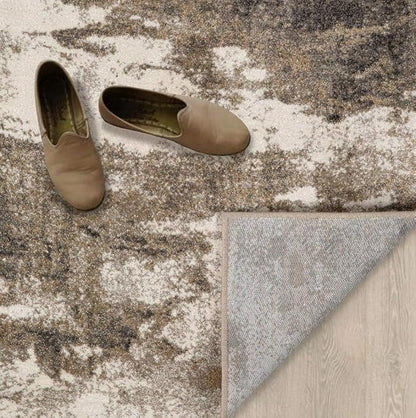 LUXE WEAVERS Lagos Collection Beige 6x9 Abstract Area Rug