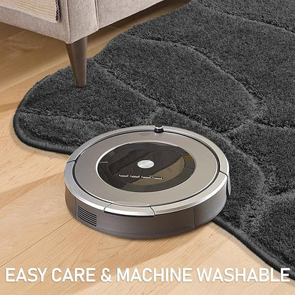 BSICPRO Dog Mat for Muddy Paws, 24x36 Low Profile Absorbent Dirt Trapper Door Mat, Non-Slip Washable Mud Mat for Dogs, Polyester Pet Rug Mat for Front Door Indoor, Patio, Entrance (Charcoal)