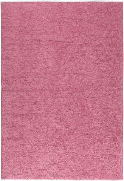 Alfa Rich 3x10 Dark Pink Washable Area Rugs for Living Room Hallway Kitchen Girls Cotton Runner