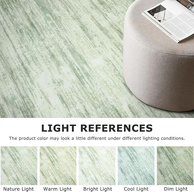 2x8 Modern Abstract Runner Rug for Hallways, Lime Green Super Soft Hallway Decor Kitchen Rugs with Non-Slip, Non-Shedding Washable Rug for Entryway Bedroom Indoor