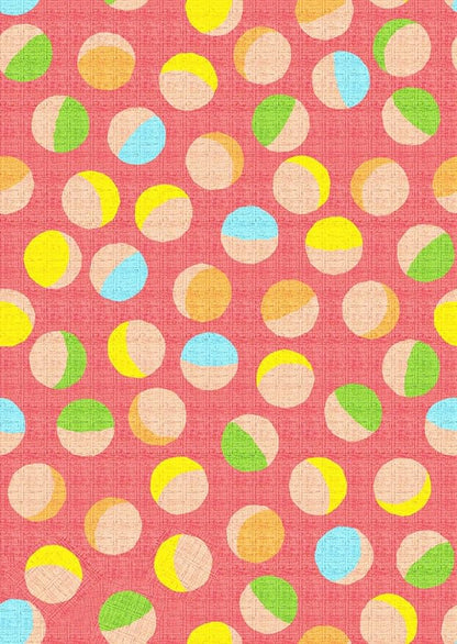 Retro Pink Yellow Green Polka Dot Texture Rug 8x10 Non Slip Washable Soft Area Rugs for Living Room Bedroom Nursery Room Stain Resistant Large Home Office Playroom Indoor Carpet