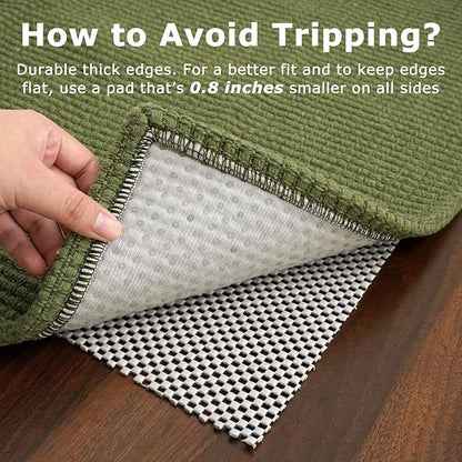 KOZYFLY Runners for Hallways 2x7 ft Washable Kitchen Runner Non Slip Rubber Backed Hall Runners Cotton Entryway Runner Rugs Floor Carpet for Indoor Backdoor Bedroom Kitchen, Bright Green/Earthy Green