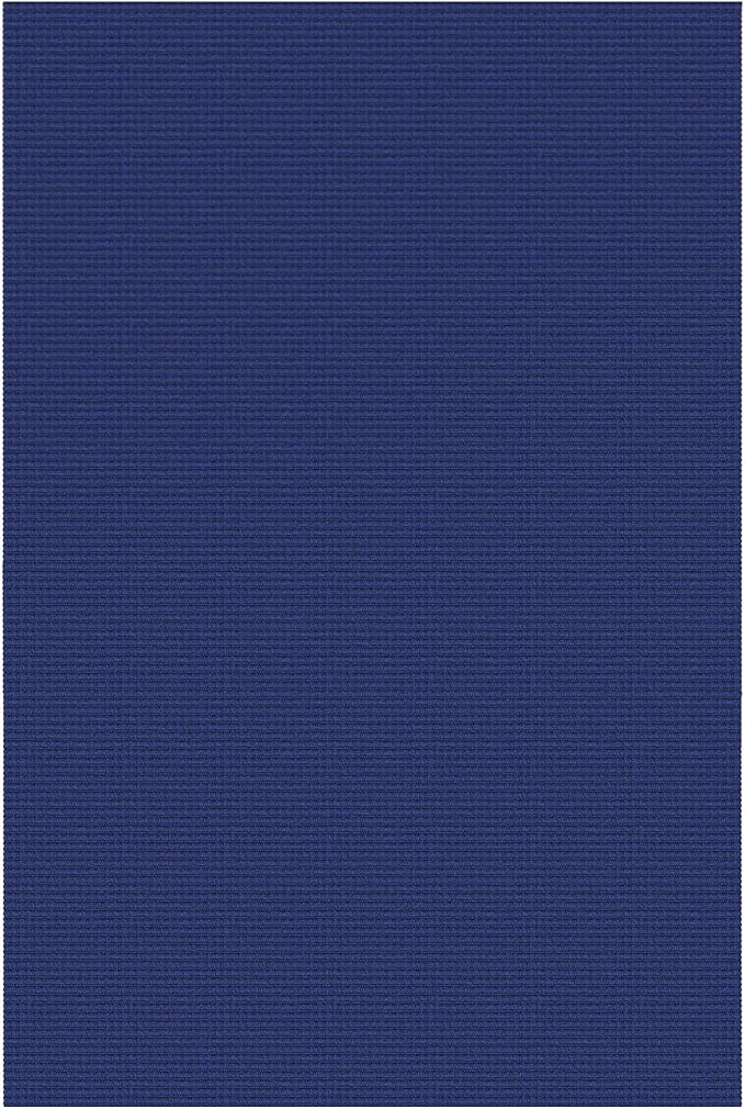 Braided Area Rug 6x9 Ft Washable Rugs for Living Room Bedroom Rugs Rubber Backed Boho Dining Room Rug Cotton Living Room Woven Floor Carpet for Nursery Playroom, Royal Blue/Navy