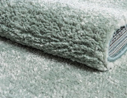 Unique Loom Solo Collection Area Rug - Calabasas (2' 2" x 6' 7" Runner, Light Blue)
