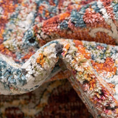 Unique Loom Isabella Collection Area Rug - Rossellini (4' 1" x 6' 1" Rectangle, Rust Red/ Beige)