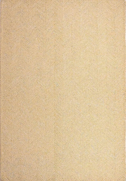 Modern Herringbone Chevron Collection Handcrafted Wool Area Rug - Durable, Zigzag Pattern, for High Traffic, Contemporary Design for Living Room, Bedroom, Dining Room Decor (Butter Yellow, 3' x 5')