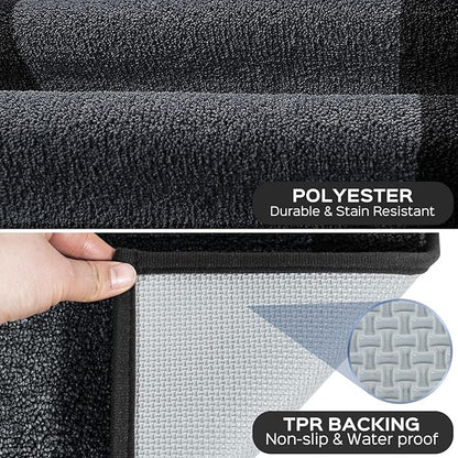 Machine Washable Kitchen Rug 24" x 70", Non Slip Kitchen Mat for Floor, Absorbent Entrance Runner Rug for Bedroom, Hallway, Bathroom, Door (Roll Packing)