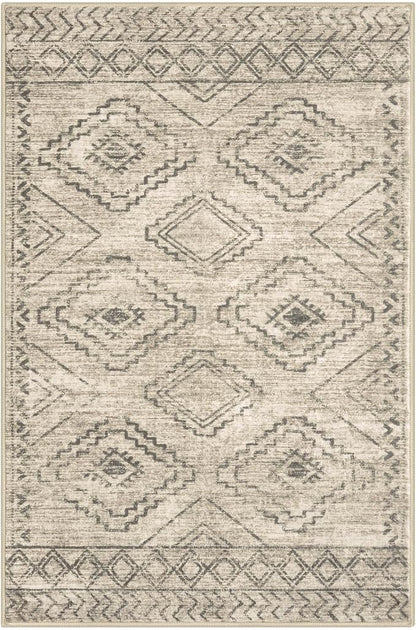 KILOCOCO Boho Entryway Rug 2x3 Printed Small Area Rug Indoor Door Mat Machine Washable Kitchen Rugs Super Soft Non Slip Throw Rugs for Entrance Geometric Laundry Room, Beige/Gray/Green