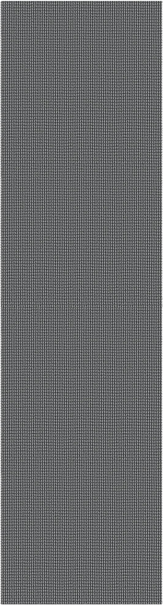 Braided Runner Rug 2x12 Ft Washable Runners for Hallways Non Slip Rubber Backed Kitchen Runners Cotton Extra Long Entryway Runner Indoor, Woven Carpet for Hall Entryway, Dark Grey/Grey