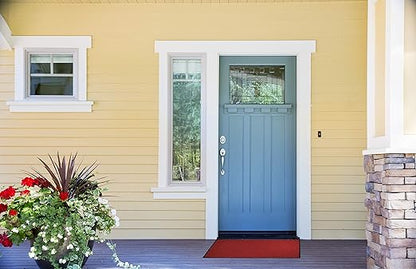 WaterHog Diamond | Commercial-Grade Entrance Mat with Rubber Border – Indoor/Outdoor, Quick Drying, Stain Resistant Door Mat (Bordeaux, 3' x 10')