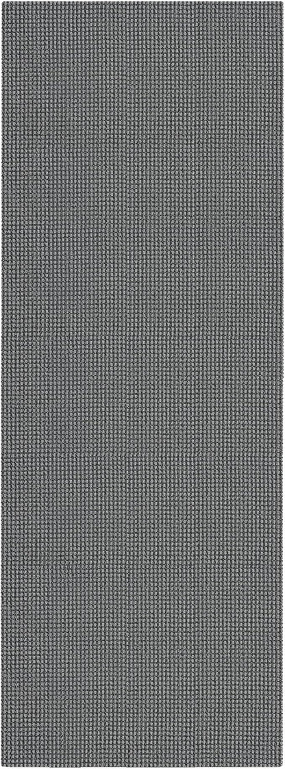 IOHOUZE Washable Runner Rug 2x5 Non Slip Runners for Hallways Entryway Runner Indoor, Kitchen Throw Rug Woven Cotton Floor Carpet for Hall Entrance Bedroom, Dark Grey