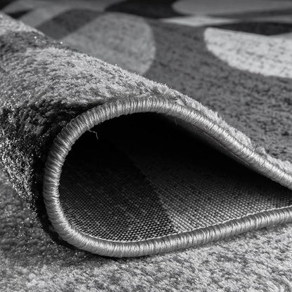 Rugshop Contemporary Abstract Circles Perfect for high Traffic Areas of Your Living Room,Bedroom,Home Office,Kitchen Area Rug 2' x 3' Gray