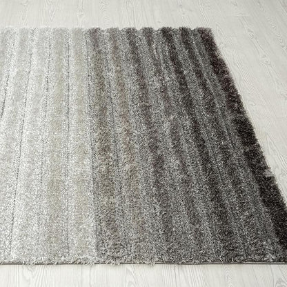 LUXE WEAVERS Lantanas Collection 7119 Grey 8x10 Modern Geometric Area Rug