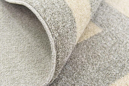 Unique Loom Athens Collection Classic Geometric Modern Border Design Area Rug (8' 0 x 8' 0 Square, Gray/ Beige)