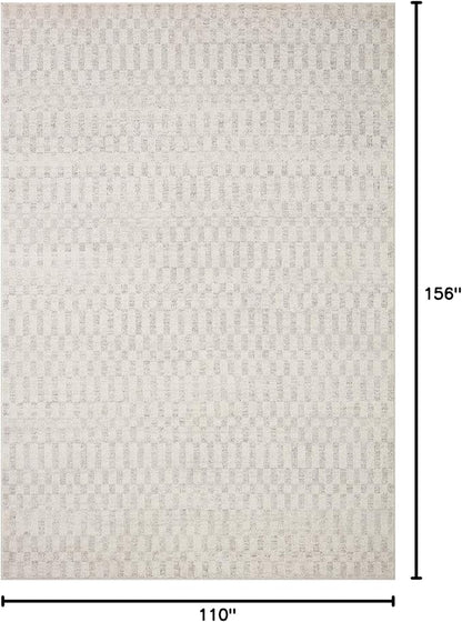 Loloi Kamala Collection KAM-05 Ivory/Grey 9'-2" x 13' Area Rug