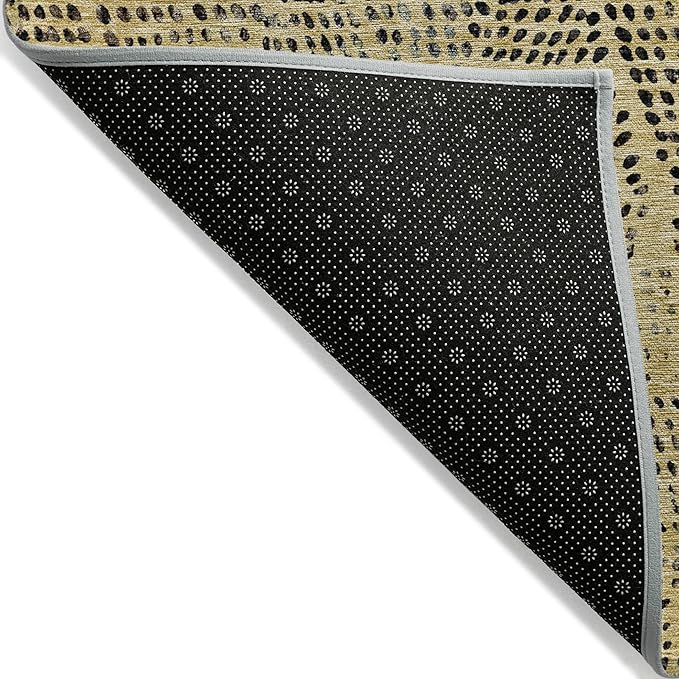 Addison Rugs Chantille ACN591 Gold 8' x 10' Indoor Outdoor Area Rug, Easy Clean, Machine Washable, Non Shedding, Bedroom, Living Room, Dining Room, Kitchen, Patio Rug