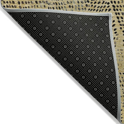 Addison Rugs Chantille ACN591 Gold 2'3" x 7'6" Indoor Outdoor Hallway Runner Rug, Stain Resistant Washable Kitchen Area Carpet for Bathroom, Laundry and Bedroom Rug