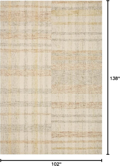 Loloi Chris Loves Julia Chris Collection CHR-04 Natural/Multi 8'-6'' x 11'-6'', .50" Pile Height, Area Rug