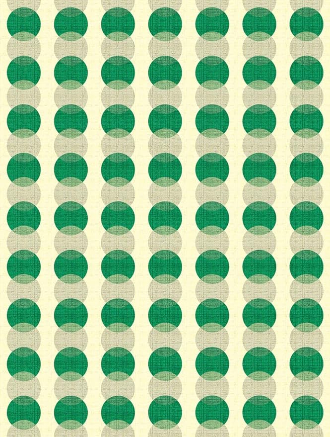 Modern Abstract Living Room Area Rug with Layered Circles Design 2x3 Minimalist Contemporary Geometric Decor Rugs for Dining Room Bedroom Office Nursery Room Washable Non Slip Indoor Mat Green