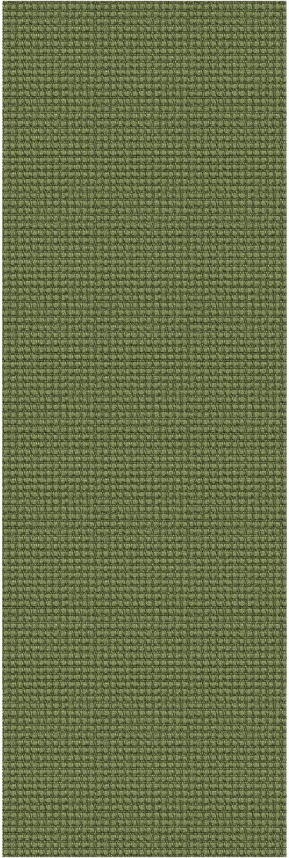 Braided Runner Rug 2x6 Ft Washable Runners for Hallways Non Slip Rubber Backed Kitchen Runners Cotton Entryway Runner Indoor, Woven Floor Carpet for Hall Kitchen Bedroom, Green