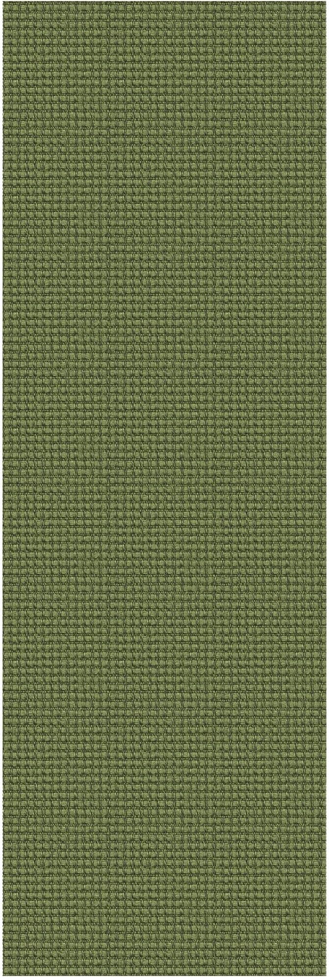 Braided Runner Rug 2x7 Ft Washable Runners for Hallways Non Slip Rubber Backed Kitchen Runners Cotton Entryway Runner Indoor, Woven Floor Carpet for Hall Kitchen Bedroom, Green