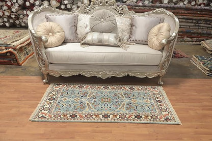 Transitional Collection 5' 0'' X 2' 10'' Rug Rug, All-Over 100% Wool Carpet for Home Décor, Foyer and Hallway