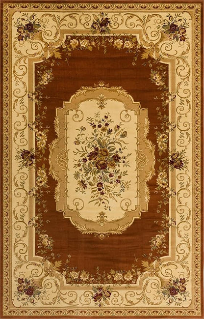 Rugs.com Chateau Collection Rug – 10' x 16' Brick Red Medium Rug Perfect for Living Rooms, Large Dining Rooms, Open Floorplans