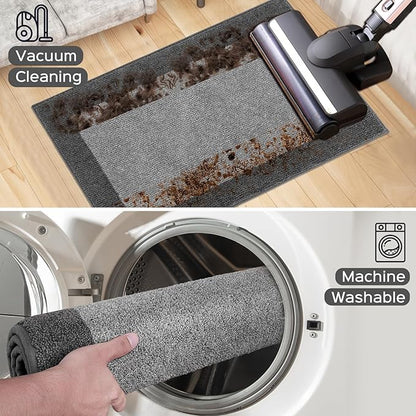 Machine Washable Kitchen Rug 24" x 36", Non Slip Kitchen Mat for Floor, Absorbent Entrance Throw Rug for Bedroom, Hallway, Bathroom, Door