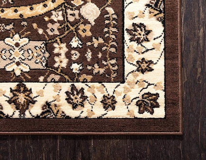 Unique Loom Espahan Collection Area Rug - Cape Cod (4' 1" x 6' 1" Rectangle, Brown/ Beige)