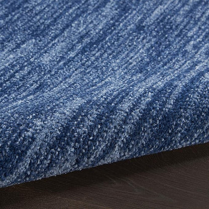Nourison Home Nourison Essentials Navy Blue 2'2" x 12' Area Rug - Easy Clean, Non Shedding, Bed Room, Living Room, Dining Room, Kitchen (12' Runner)