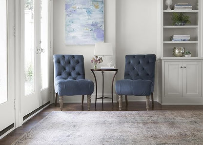Loloi Loren Collection LQ-04 Silver/Slate 3'-6" x 5'-6" Accent Rug