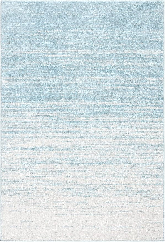 SAFAVIEH Area Rug 3x5 - Adirondack Collection - Aqua & Ivory, Modern Ombre Design, Non Shedding & Easy to Clean, Ideal for Living Room, Bedroom, Office, Dining Space (ADR113J)