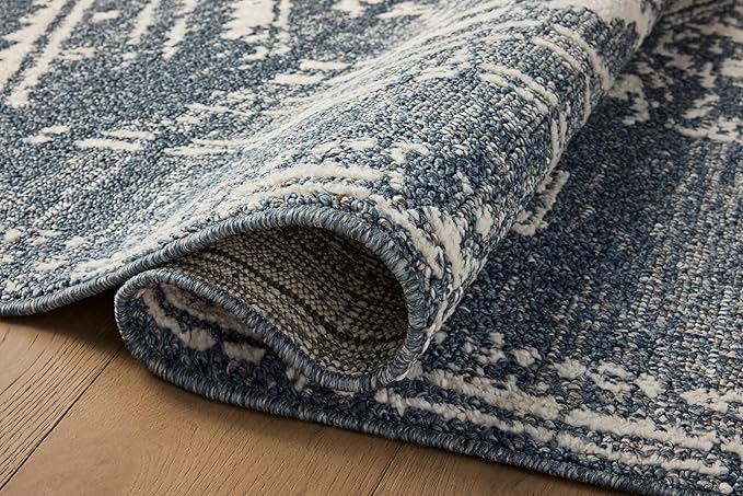 Loloi Magnolia Home by Joanna Gaines Gigi Collection GIG-03 Denim/Ivory 9'-2" x 13' Area Rug