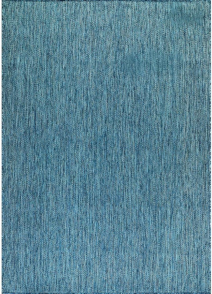 CAMILSON Outdoor Rug 6x9 Modern Area Rugs for Indoor and Outdoor Patios and Porches - Waterproof, Washable, Non-Shedding, Easy-to-Clean Outside Carpet (6 x 9, Solid - Aqua)