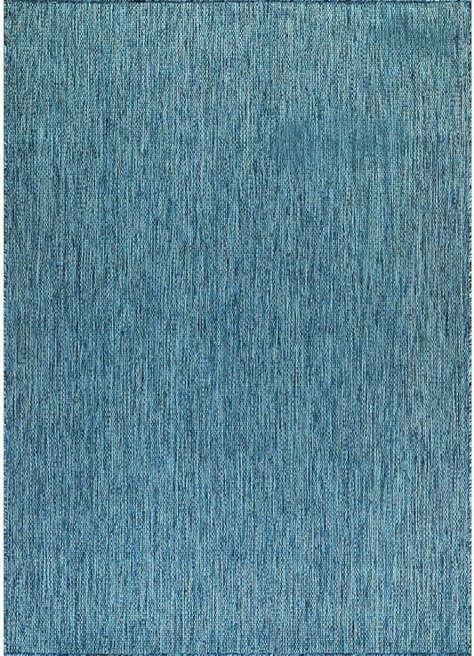 CAMILSON Outdoor Rug 8x10 Modern Area Rugs for Indoor and Outdoor Patios and Porches - Waterproof, Washable, Non-Shedding, Easy-to-Clean Outside Carpet (8 x 10, Solid - Aqua)