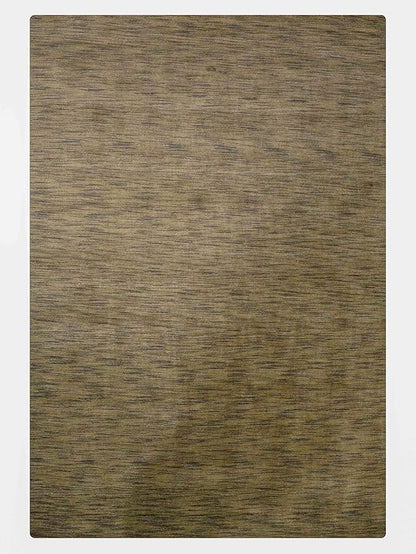 Rugsotic Carpets Hand Knotted Loom Wool 8'x10' Area Rug Solid Green L00111