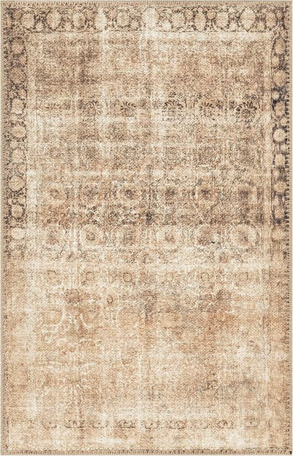 Keen Home Design 2x3 Rug - Machine Washable Entry Rug with Non-Slip Backing, Ideal for Enteryway, Kitchen, Bathroom, Laundry Room - Vintage, Easy Clean, Durable, Low Pile - (2' x 3')