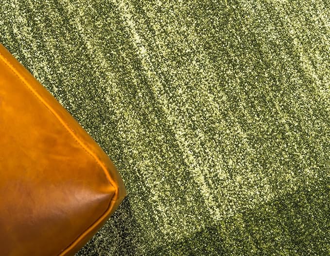 Rugs.com Angelica Collection Rug – 6 Ft Round Light Green Medium Rug Perfect for Kitchens, Dining Rooms