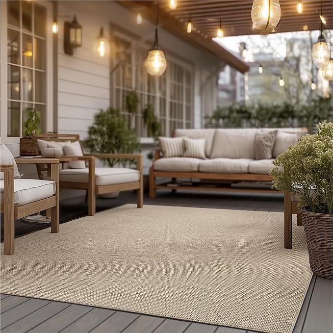 Bedsure 3x5 Faux Wool Area Rugs for Living Room, Machine Washable Carpet, Non-Slip Backing, Pet Friendly Throw Rug for Bedroom Dining Room, Natural Ivory