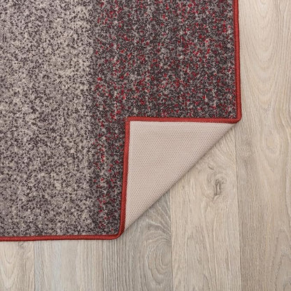 Rugshop Red Modern Geometric Boxes Non-Slip Area Rug Non-Shedding for Hallway, Entryway and Kitchen, 2' x 7'2" (22" X 84")