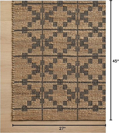 Loloi Chris Loves Julia Judy Collection JUD-05 Natural/Graphite 2'-3" x 3'-9" Accent Rug