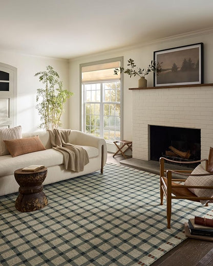 Loloi Magnolia Home by Joanna Gaines Waylon Collection WAY-02 Spa/Brick 3'-6" x 5'-6" Accent Rug